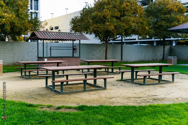 Fototapeta bench in the park