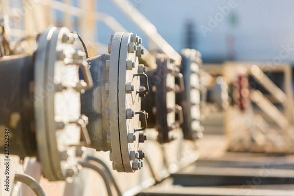 Fototapeta Pokrywy kolektorów ładunkowych.