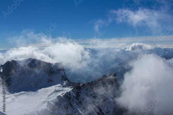 Obraz mountains and clouds