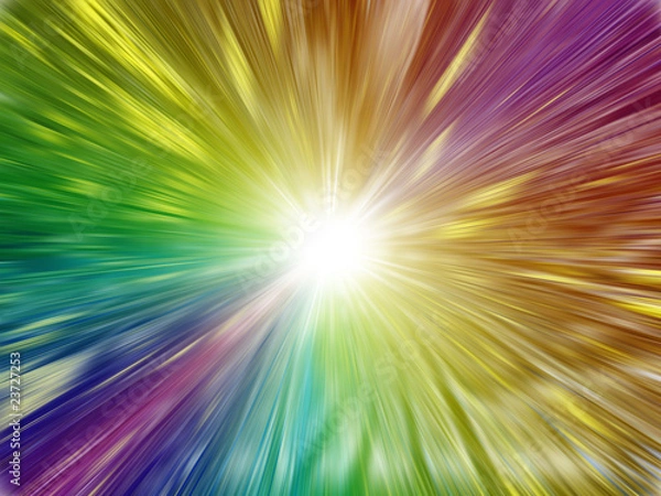 Fototapeta 光りレインボー