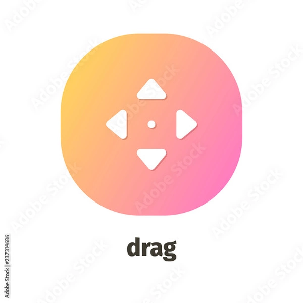 Fototapeta Vector icons for web and mobile applications