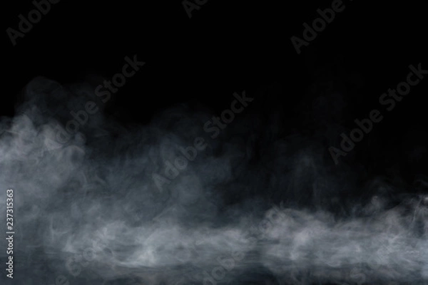 Obraz Abstract Smoke on black Background
