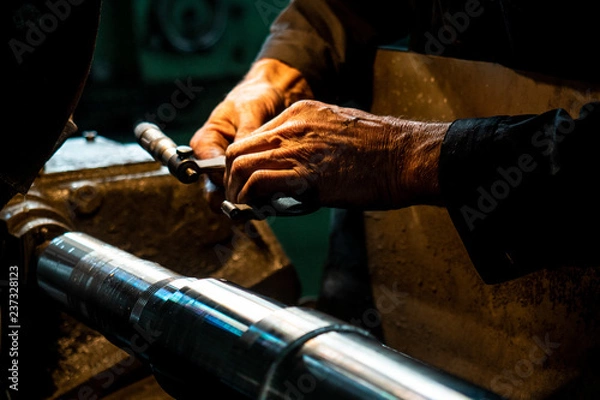 Fototapeta blacksmith at work