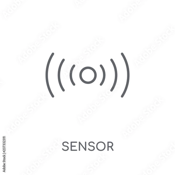 Obraz Sensor linear icon. Modern outline Sensor logo concept on white background from Smarthome collection