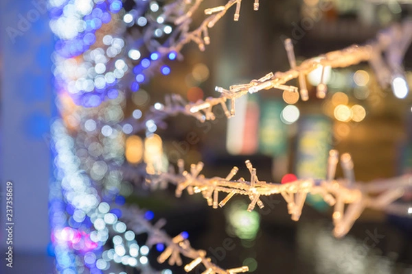 Fototapeta christmas tree with lights