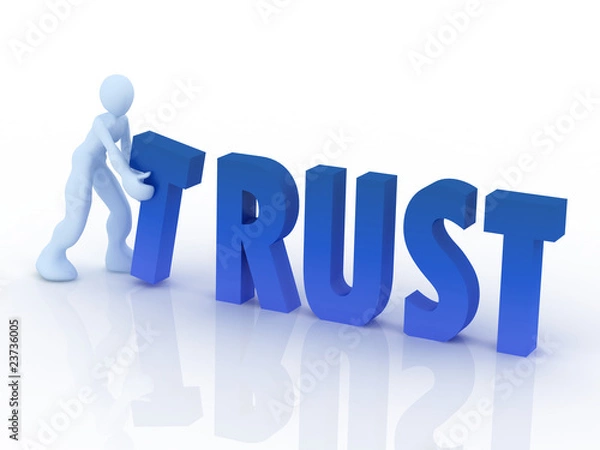 Fototapeta trust concept