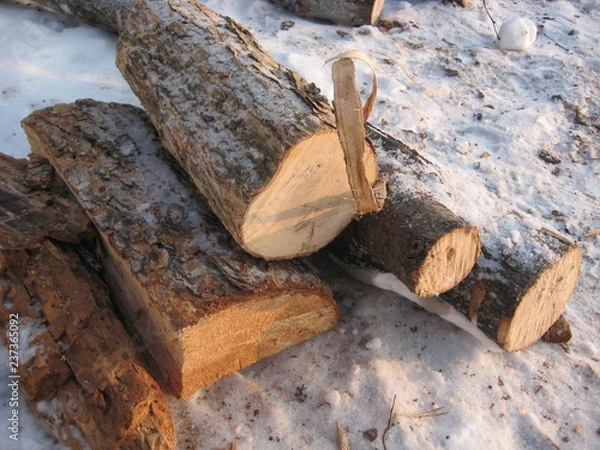 Fototapeta firewood