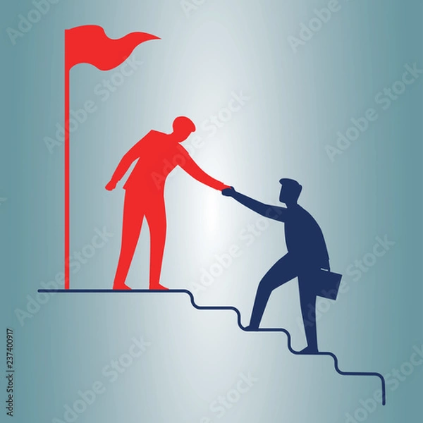 Obraz mentor and businessman