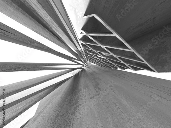 Obraz Abstract geometric concrete architecture background