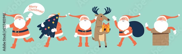 Obraz merry christmas Santa Claus