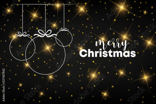 Obraz Weihnachtskarte - Sternenhimmel