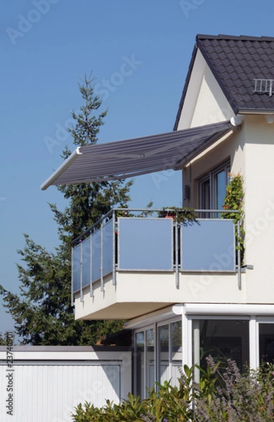Obraz Markise an Balkon
