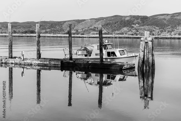 Obraz Willapa River Waterfront No. 5, South Bend, Washington, 2018