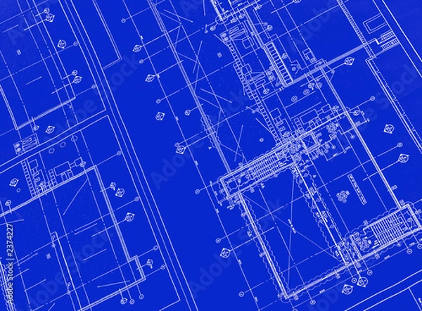 Obraz printed blueprint