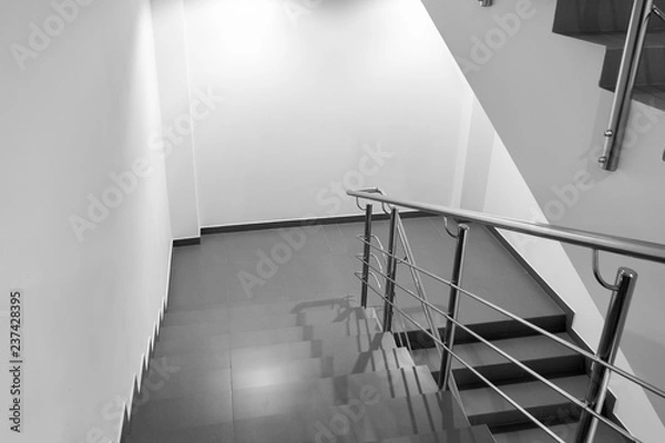 Obraz empty staircase in a modern office building
