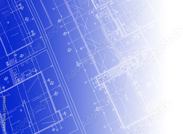 Obraz printed blueprint