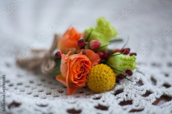 Obraz small bouquet with roses