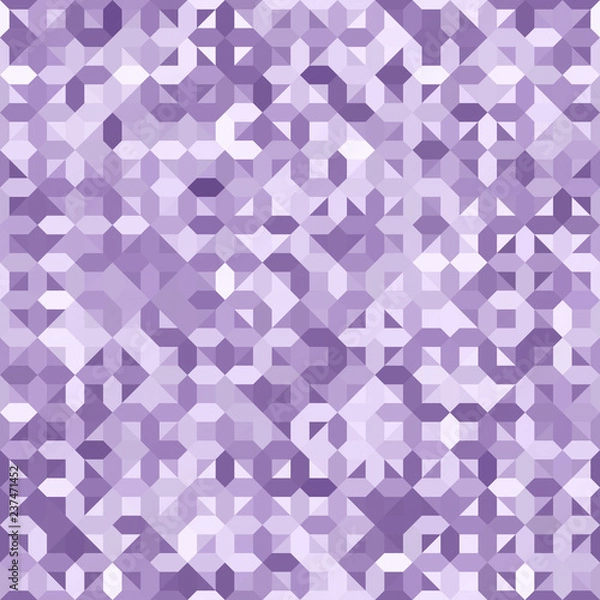 Fototapeta Ultra Violet Ombre Geometric Background Pastel Purple Sequins Seamless Pattern