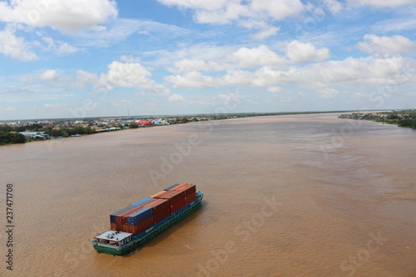 Obraz container ship