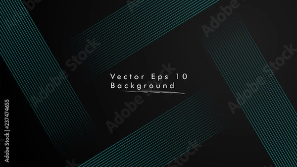 Fototapeta Line Background, Cyan Color, Creative and Inspiration Design
