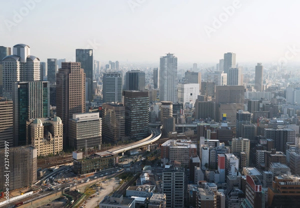 Obraz 梅田スカイビルからの景色