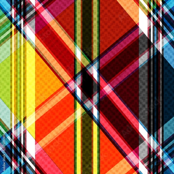 Obraz bright colored lines abstract geometric background illustration