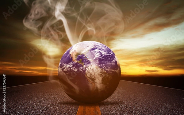 Fototapeta Global Warming and Pollution Concept