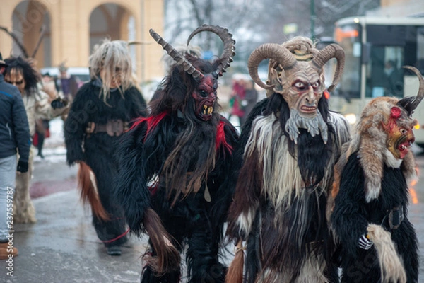Obraz Percht, Krampus, Brauch, Lauf, Rummel