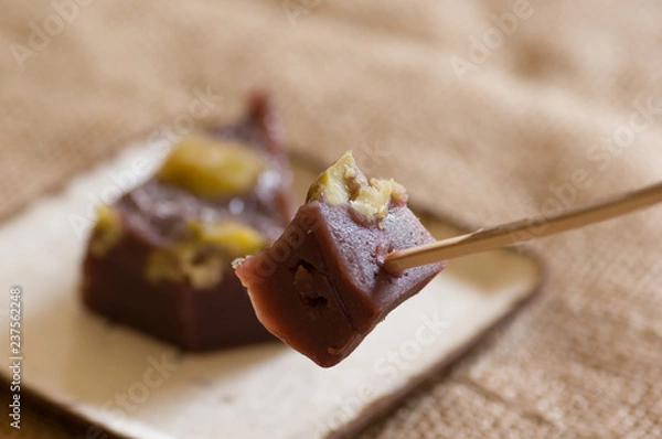 Obraz 栗蒸し羊羹