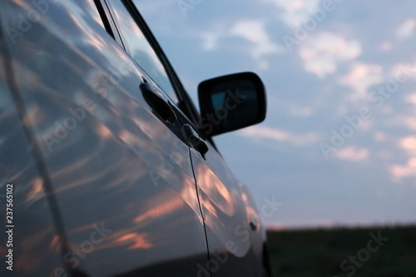 Obraz Sky reflecting on Car