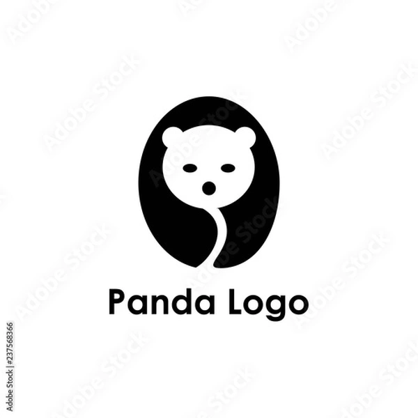 Obraz panda logo template