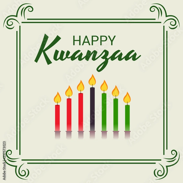 Fototapeta Happy Kwanzaa.