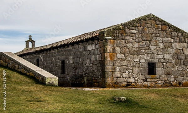 Fototapeta edificio de fortaleza antigua, guerra.