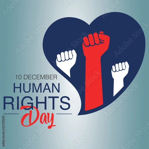 Obraz Human rights day concept
