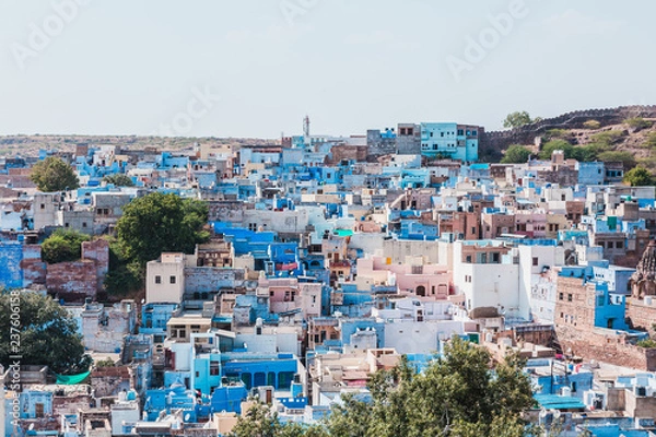 Fototapeta Panoramic view of Jodhpur 