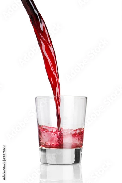 Obraz pouring a red beverage