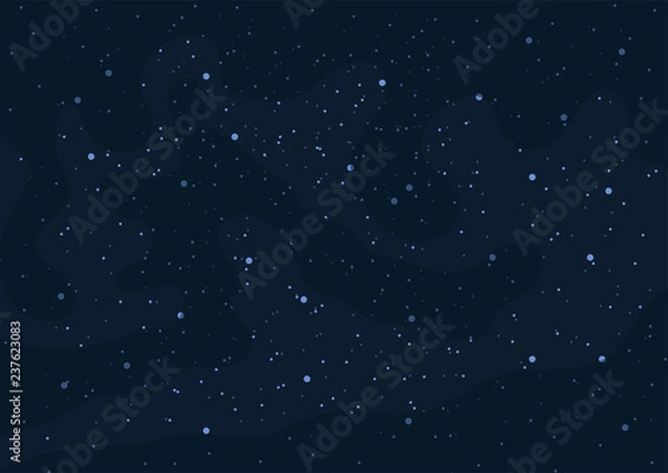 Fototapeta Vector background with space and stars. Vector illustration.