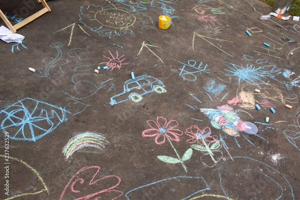 Obraz chalk drawings