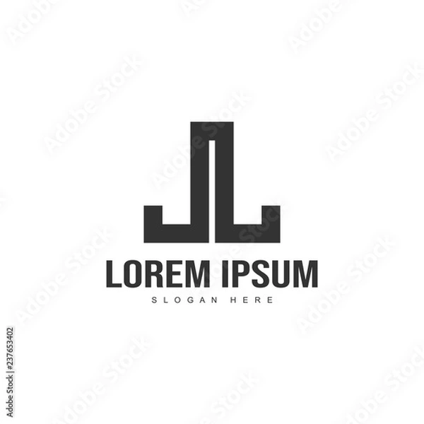 Obraz Initial letter logo template. Minimalist letter logo template