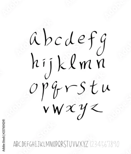 Obraz 벡터 문자 / 손으로 쓴 글씨체