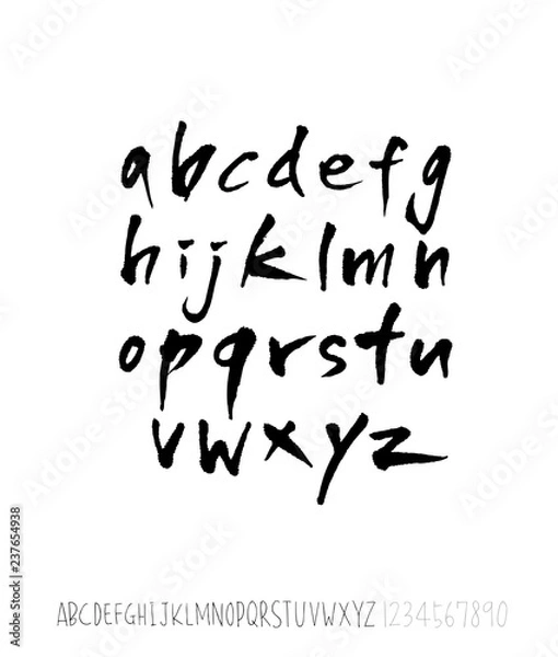 Fototapeta 벡터 문자 / 손으로 쓴 글씨체