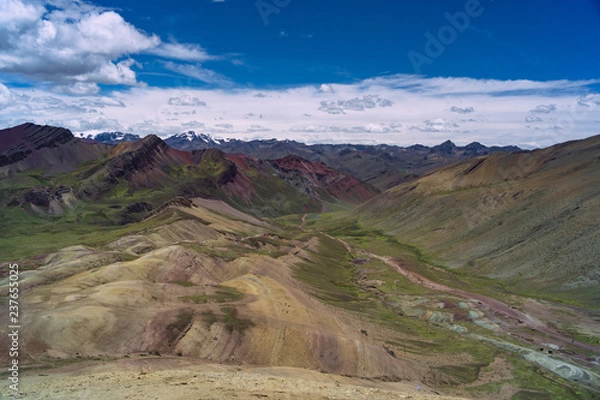 Fototapeta On the Way to Rainbow Mountain