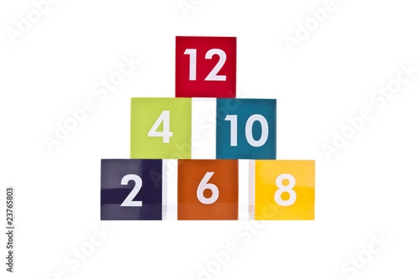 Fototapeta Even Number Blocks