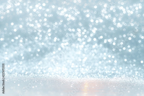 Fototapeta Silver texture christmas abstract background