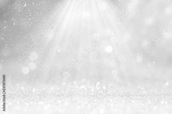 Fototapeta Silver texture christmas abstract background