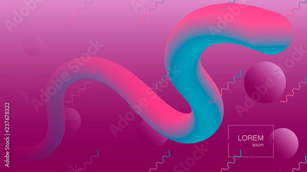 Fototapeta Abstract background. Bright colorful dynamic shapes . Eps10 vector illustration.