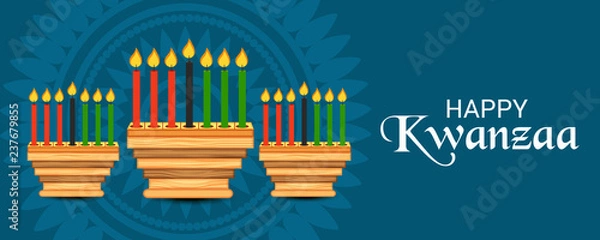Fototapeta Happy Kwanzaa.
