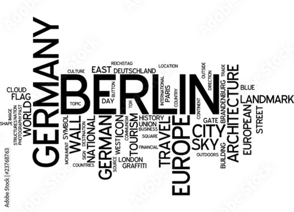 Fototapeta Berlin - Typography