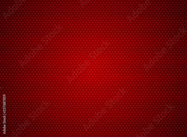 Obraz Abstract dots pattern on red background futuristic technology concept.