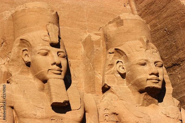 Obraz abu simbel heads, egipt, afryka